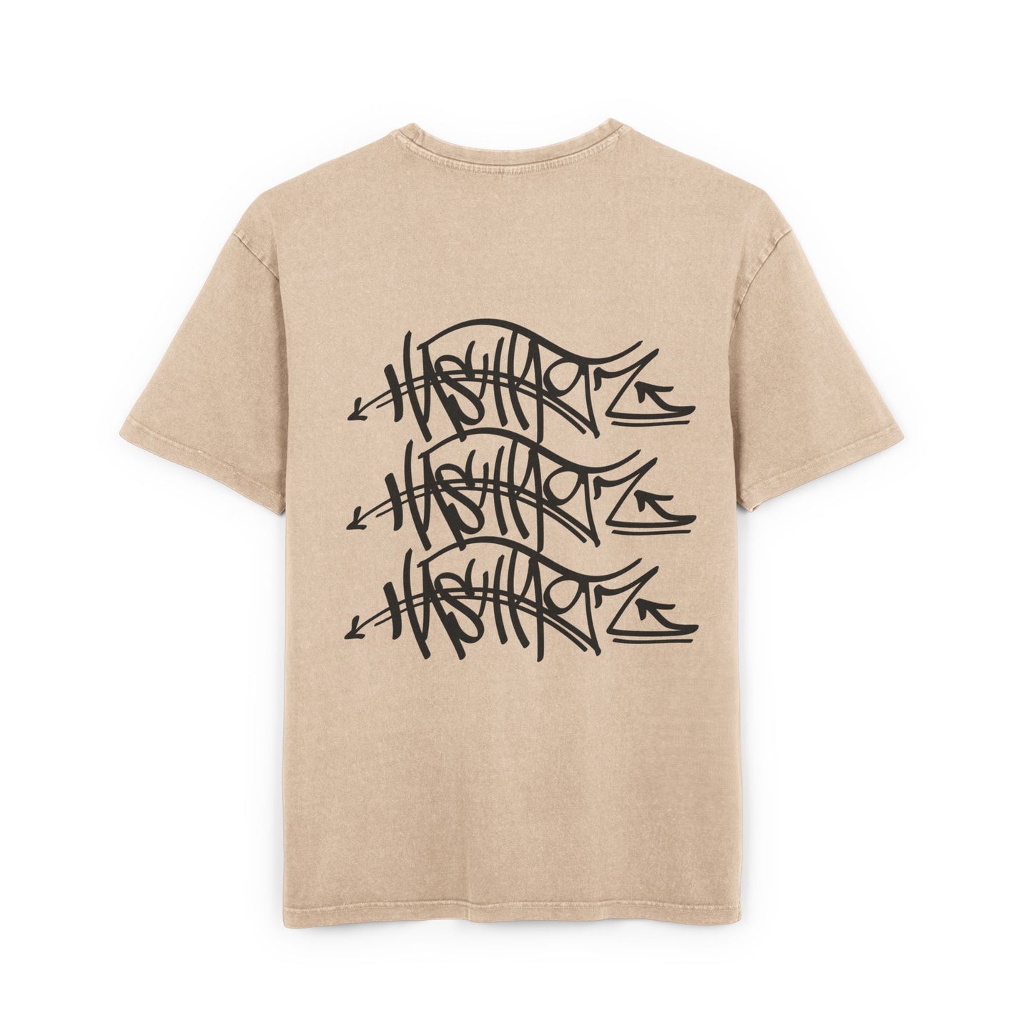 HASHTAGZ TAGGED UP! Acid Wash Oversize Tee, Vintage Style