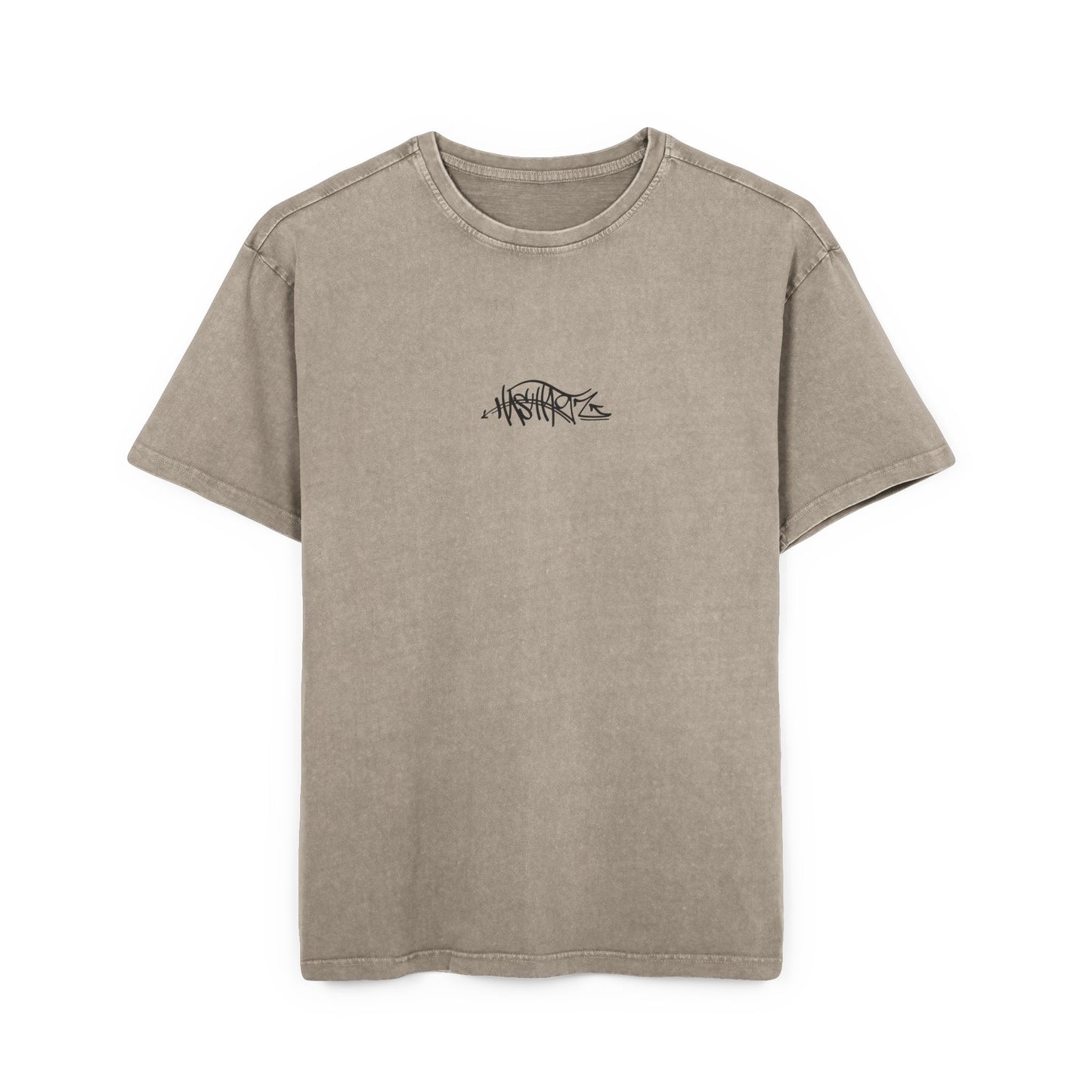 HASHTAGZ TAGGED UP! Acid Wash Oversize Tee, Vintage Style
