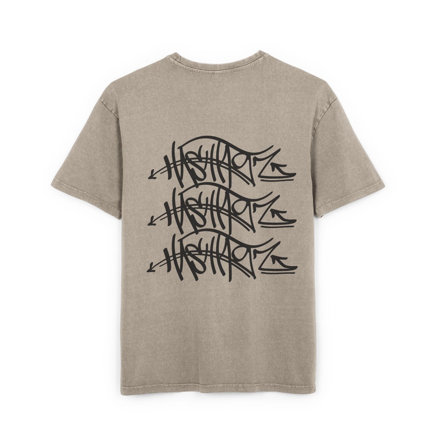 HASHTAGZ TAGGED UP! Acid Wash Oversize Tee, Vintage Style