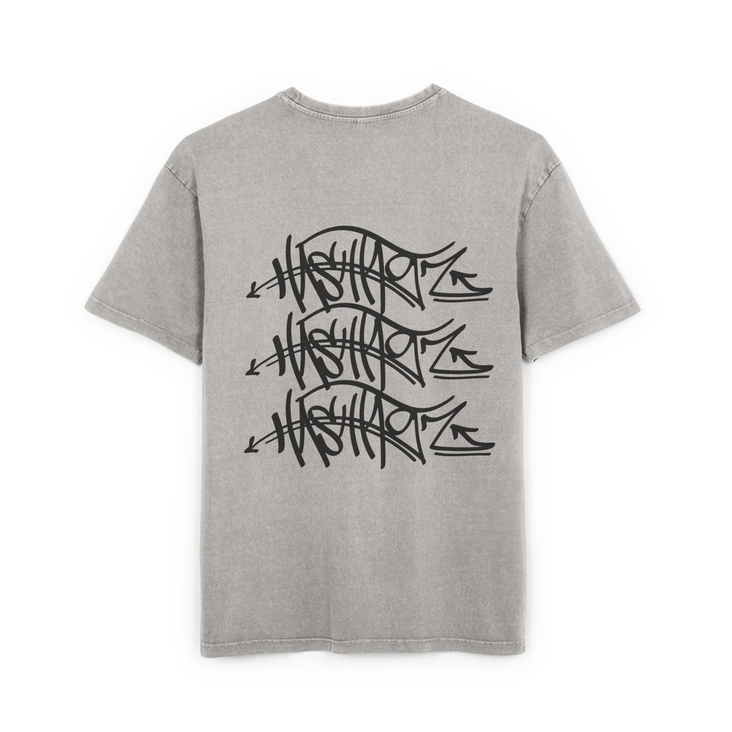 HASHTAGZ TAGGED UP! Acid Wash Oversize Tee, Vintage Style
