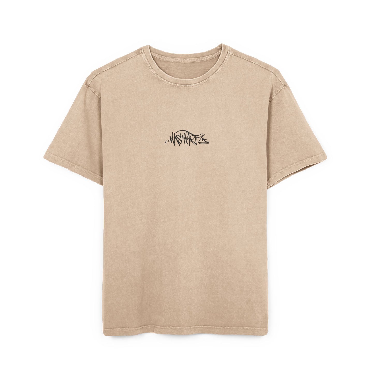 HASHTAGZ TAGGED UP! Acid Wash Oversize Tee, Vintage Style